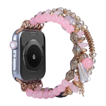 Řemínek pro Apple Watch 41mm / 40mm / 38mm - korálkový - růžový