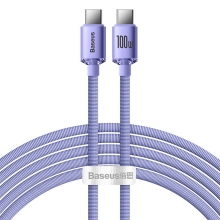 Synchronizační a nabíjecí kabel BASEUS pro Apple iPad / MacBook - USB-C - 2m - fialový