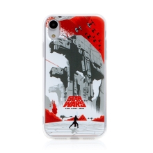 Kryt STAR WARS pro Apple iPhone Xr - Poslední z Jediů - bitevní pole - gumový