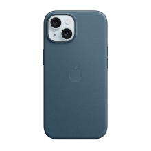 Originální kryt pro Apple iPhone 15 - MagSafe - FineWoven tkanina - tichomořsky modrý