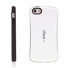 Kryt iFace pro Apple iPhone 5 / 5S / SE plasto-gumový - bílý