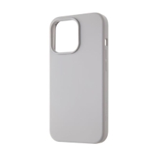 Kryt TACTICAL Velvet Smoothie pro Apple iPhone 14 Pro - příjemný na dotek - silikonový - mlhavě šedý