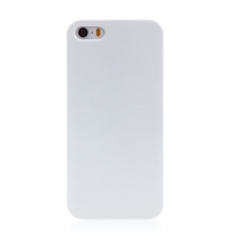 Kryt pre Apple iPhone 5 / 5S / SE - mäkčený povrch - plast - biely