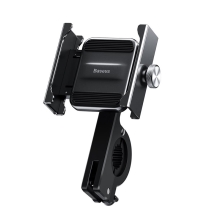 Držák na kolo / motorku BASEUS pro Apple iPhone - univerzální - pevný - plast / kov - černý