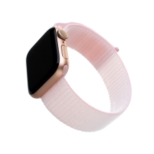 Řemínek FIXED Nylon pro Apple Watch 41mm / 40mm / 38mm - nylonový - růžový