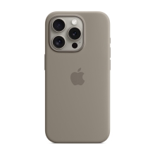 Originální kryt pro Apple iPhone 15 Pro - MagSafe - silikonový - jílově šedý