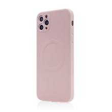 Kryt pro Apple iPhone 11 Pro Max - podpora MagSafe - silikonový - růžový