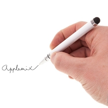 Dotykové pero 2v1 / stylus + pero - biele