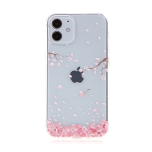 Kryt pre Apple iPhone 12 mini - gumový - kvitnúca sakura