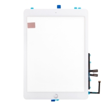 Dotykové sklo (touch screen) pro Apple iPad 9,7" (2018) + Home Button (osazené) - bílé - kvalita A+