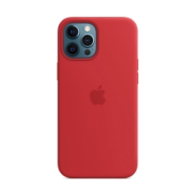 Originální kryt pro Apple iPhone 12 Pro Max - silikonový - červený