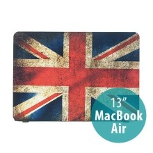Ochranné plastové puzdro pre Apple MacBook Air 13,3 - retro vlajka GB