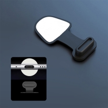 Záslepka konektoru USB-C pro Apple iPhone / iPad - antiprachová - silikonová - černá