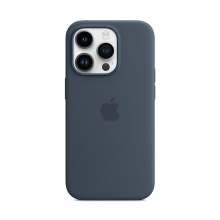 Originální kryt pro Apple iPhone 14 Pro - MagSafe - silikonový - bouřkově modrý