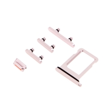 Sada tlačítek / boční tlačítka pro Apple iPhone 13 / 13 mini - růžová- kvalita A+