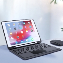 Klávesnice + kryt DUX DUCIS pro Apple iPad 10,2" (2019-21) /  Pro 10,5" / Air 10,5" - trackpad + držák Pencil - černá / šedá