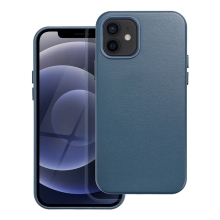 Kryt pre Apple iPhone 12 - Podpora MagSafe - umelá koža - džínsovo modrý