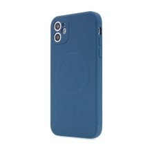Kryt pre Apple iPhone 11 - Podpora MagSafe - silikónový - modrý