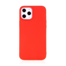 Kryt FORCELL Soft pro Apple iPhone 12 / 12 Pro - gumový - červený