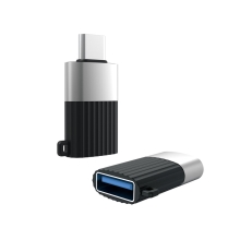 XO adaptér/reduktor - USB-C samec na USB-A samica - plast / kov