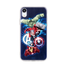 Kryt MARVEL pro Apple iPhone Xr - Avengers - gumový