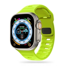 Řemínek TECH PROTECT pro Apple Watch Ultra 49mm / 45mm / 44mm / 42mm - silikonový - žlutozelený