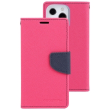 Pouzdro MERCURY Fancy Diary pro Apple iPhone 14 Pro - umělá kůže - růžové