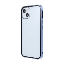 Kryt pro Apple iPhone 13 - 360° ochrana - magnetické uchycení - skleněný / kovový - modrý