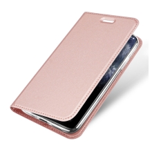 Pouzdro DUX DUCIS pro Apple iPhone 11 Pro - stojánek + prostor pro platební kartu - Rose Gold růžové