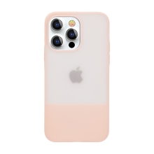 Kryt KINGXBAR Plain pro Apple iPhone 13 Pro - plastový / silikonový - růžový