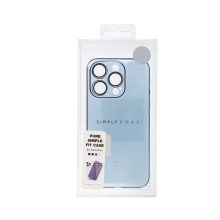 Kryt ROAR Pure Simple pro Apple iPhone 15 Pro Max - integrovaná sklíčka na čočky - plastový - modrý