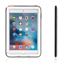 Super odolné kovové / silikonové pouzdro LOVE MEI pro Apple iPad mini 4 + Gorilla Glass - bílé