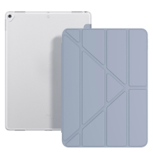 Puzdro pre Apple iPad 12,9" (2015) / 12,9" (2017) - stojan - umelá koža / guma - levanduľovo sivé