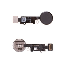 Obvod tlačítka Home Button pro Apple iPhone 8 / 8 Plus - černé - kvalita A+