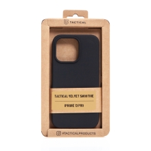 Kryt TACTICAL Velvet Smoothie pro Apple iPhone 13 Pro - příjemný na dotek - silikonový - asfaltově černý