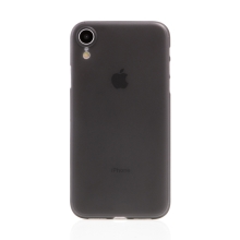Kryt / puzdro pre Apple iPhone Xr - ochrana objektívu - ultratenký - plast - matný - čierny