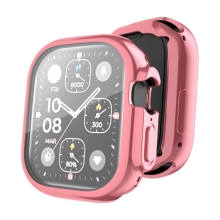 Kryt / obal ENKAY pro Apple Watch Ultra / Ultra 2 49mm + ochrana displeje - gumový - růžový