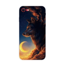 Kryt pro iPhone 7 / 8 / SE (2020) / SE (2022) - gumový - oblačný vlk