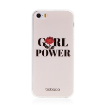 Kryt BABACO pro Apple iPhone 5 / 5S / SE - gumový - GIRL POWER