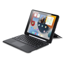 Klávesnica DUX DUCIS 4v1 + puzdro + trackpad pre Apple iPad 7 / 8 / 9 (10,2") / Air 3 / Pro 10,5" - čierna
