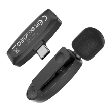 Mikrofón pre Apple iPhone - USB-C - bezdrôtové pripojenie - nabíjanie cez USB-C - čierny