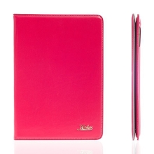 Pouzdro KAKUSIGA pro Apple iPad Air 2 flipové - stojánek a pásek na ruku růžové