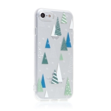 Kryt FORCELL Winter pro Apple iPhone 7 / 8 / SE (2020) - gumový - zasněžený les