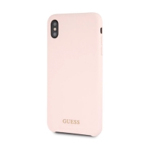 Kryt GUESS Silicone pro Apple iPhone Xs Max - silikonový - růžový