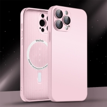 Kryt pro Apple iPhone 14 Pro - gumový / skleněný - růžový