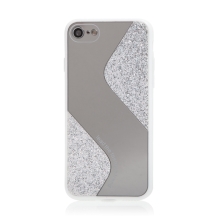 Kryt S line pro Apple iPhone 7 / 8 / SE (2020) / SE (2022) - zrcadlový - plastový / gumový - stříbrný