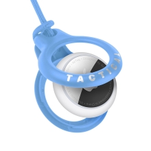 Kryt / obal pro Apple AirTag TACTICAL Beam - se šňůrkou - plastový - modrý