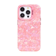 Kryt pro Apple iPhone 15 Pro Max - perleťový - plastový / gumový - světle růžový