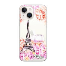 Kryt BABACO pro Apple iPhone 14 - Paříž - gumový