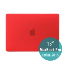 Obal / kryt pro MacBook Pro 13" 2016 - 2021 (A1706, A1708, A1989, A2159, A2251, A2289, A2338) - plastový - červený